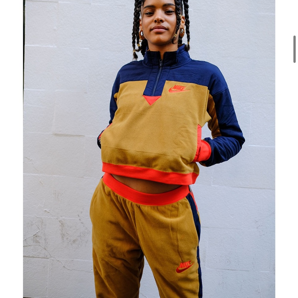 Nike Multicolor Track Suit with Red Accents